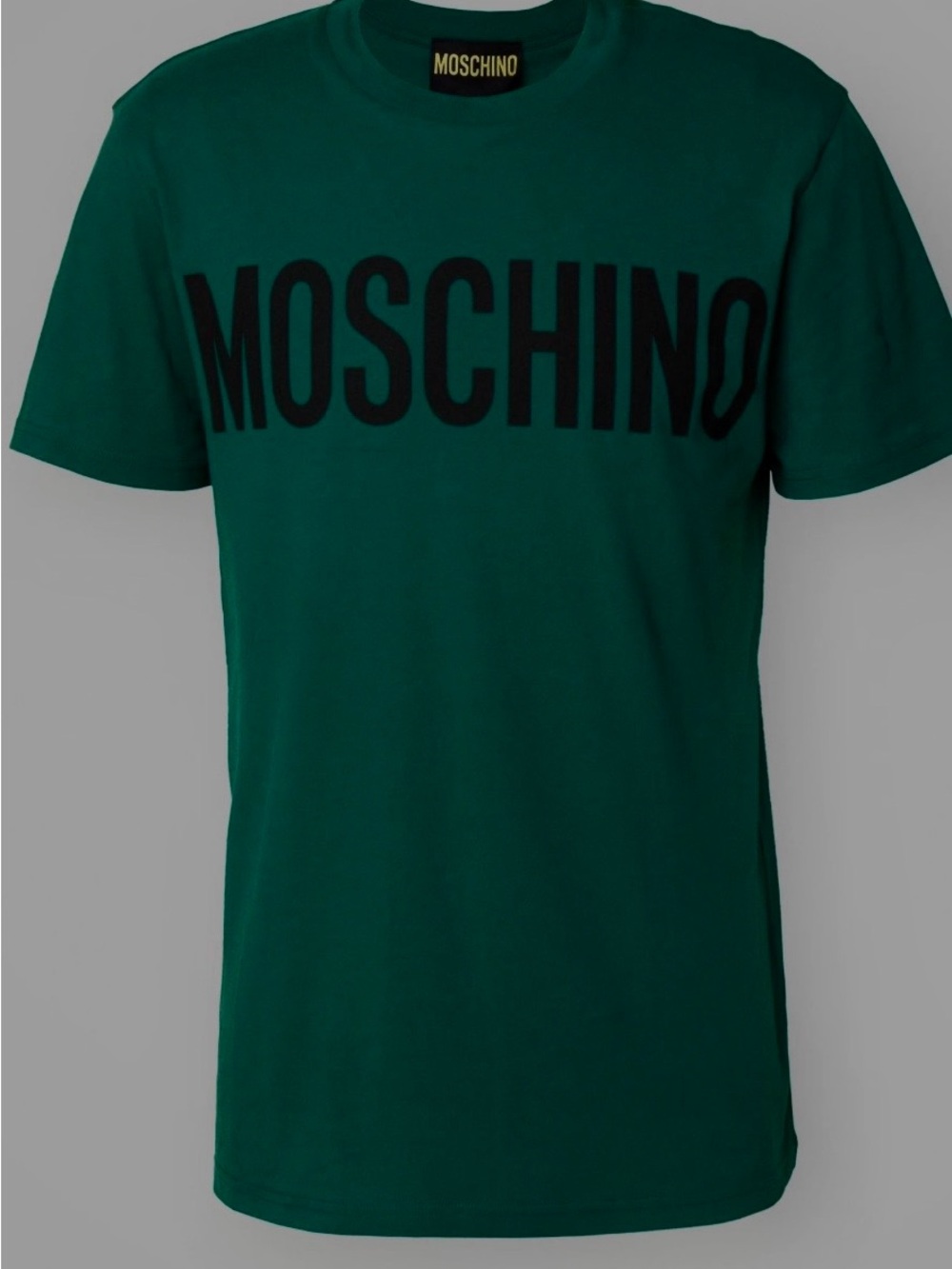 Moschino Green Logo Crew Neck T-Shirt